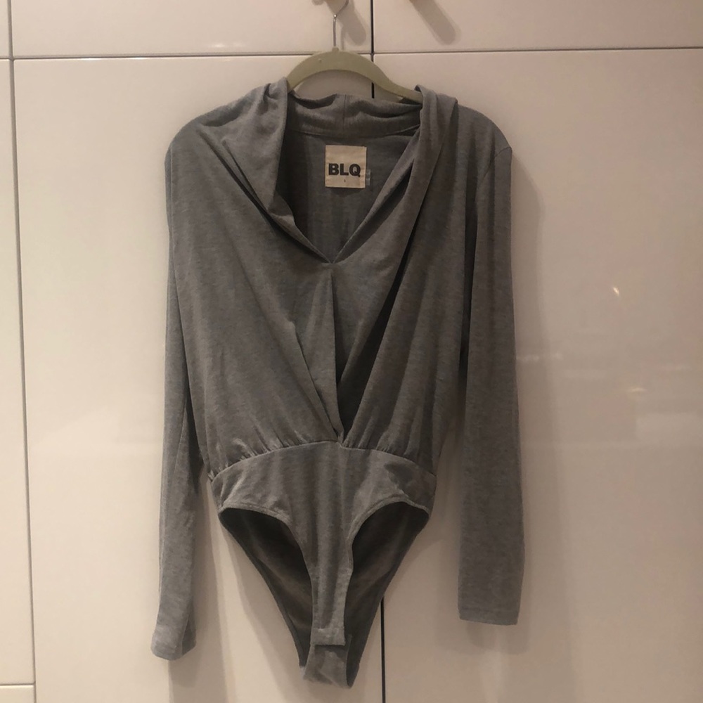 BLQ Ruching Long Sleeve Bodysuit